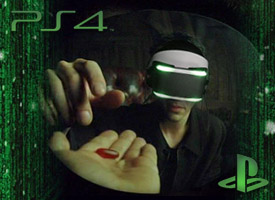 Sony PlayStation PS4 VR Headset Morpheus give you the red pill