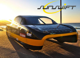 Sunswft Eve First Road Legal Solar Powered Race Car Southern Hemsphere Burnout