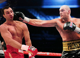 Tyson Fury vicious KO boring Wladimir Klitschko heavyweight WBA IBF WBO title fight