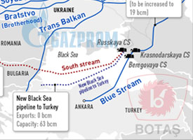Billions cubic meters of earth gas start leaking on the Gazprom-Botas Turkish Stream