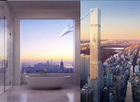The tallest residential building in the western hemisphere, most expensive apartment in New York