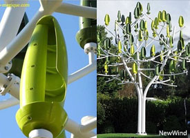 NewWind Wind Tree Turbines very silent and more durable more efficient
